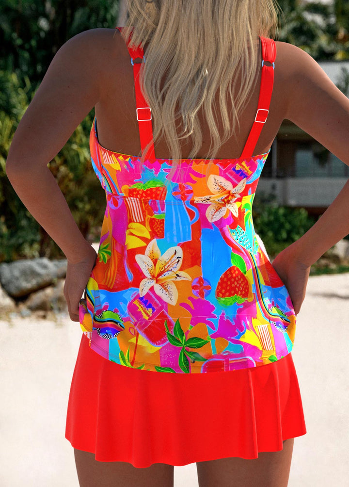 Women's Sheena Floral Two-Piece Swim Set - Summer Beach Chic
