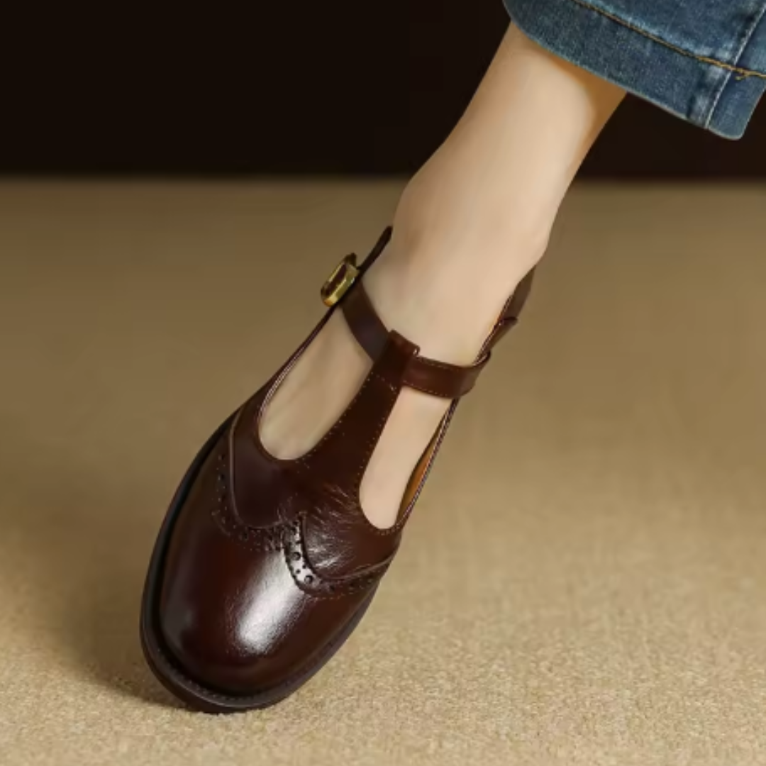 Women's Harper Vintage T-Strap Mary Jane Flats - Timeless Comfort