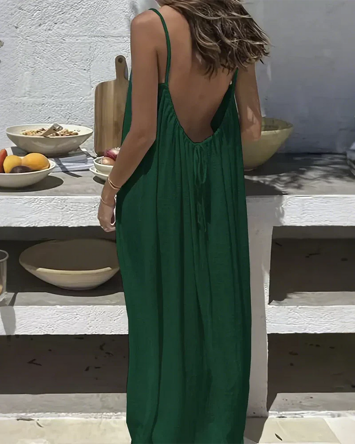 Women's Backless Cami Maxi Dress
