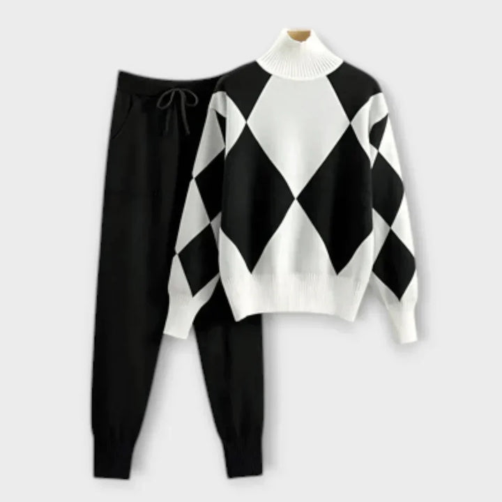 Women's Elegant Two-Piece Set - Versatile Day-to-Night Outfit