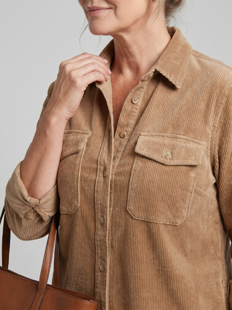 Women's Pema Midi Dress - Long Sleeve with Patch Pockets