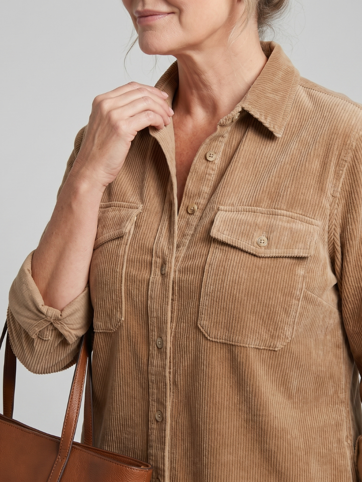 Women's Pema Midi Dress - Long Sleeve with Patch Pockets