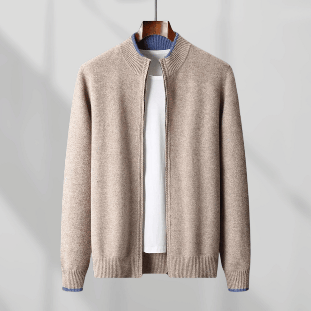 Men's Cashmere Zip Cardigan – Ashford Fine Knit Layer