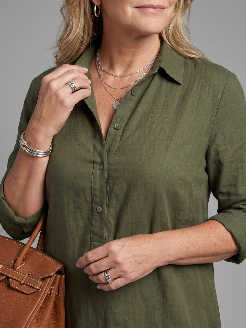 Women's Long Sleeve Relaxed Maxi Dress - Effortless Everyday Elegance