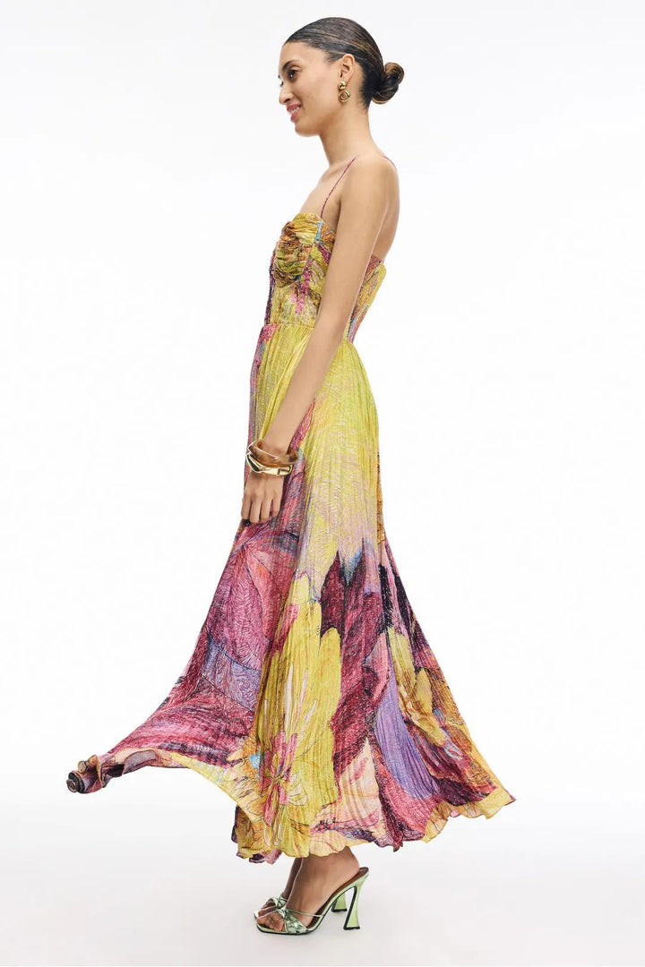 Women's Multi-tone Island Maxi Dress - Effortlessly Vibrant Summer