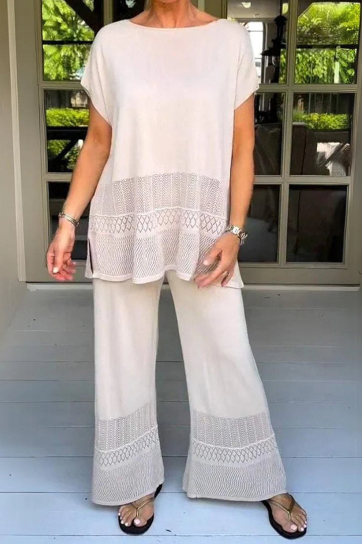Women's Elodie Timeless Comfy Two-Piece Set - Everyday Elegance