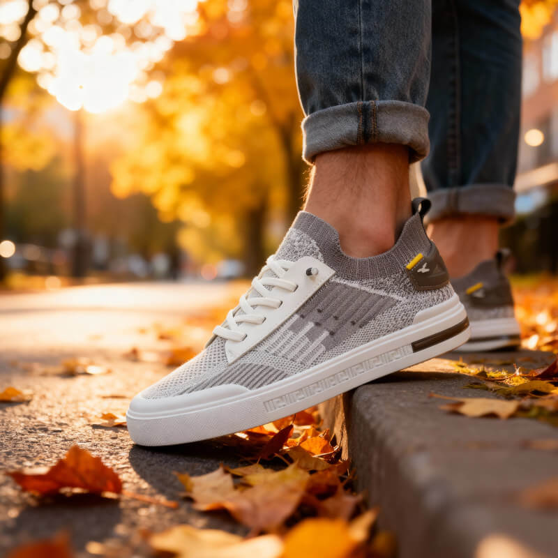 Men's Knit Trainers – Lightweight Cushioned Everyday Sneakers