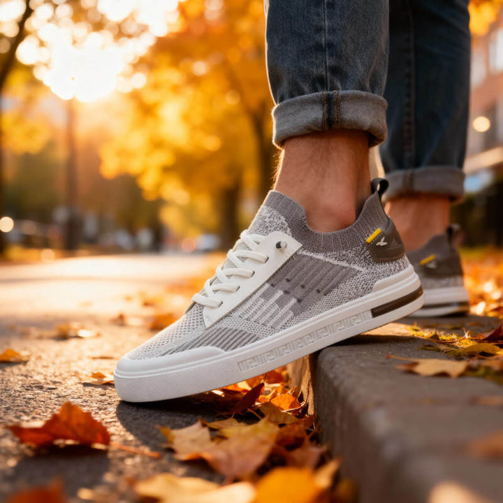 Men's Knit Trainers – Lightweight Cushioned Everyday Sneakers