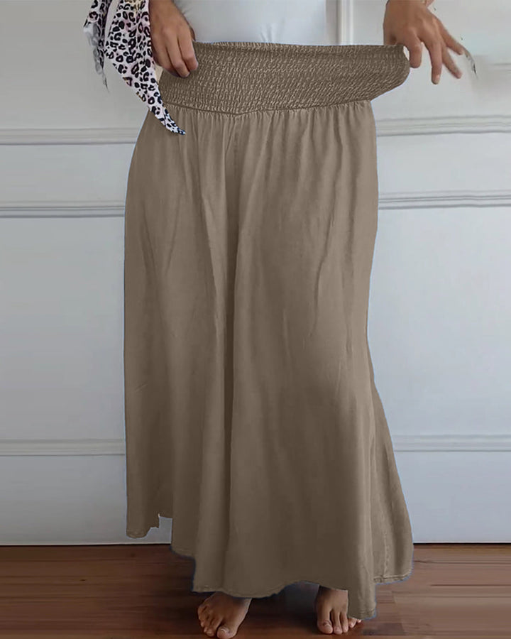 Women's Polyester Wide-Leg Trousers - Comfy & Breezy
