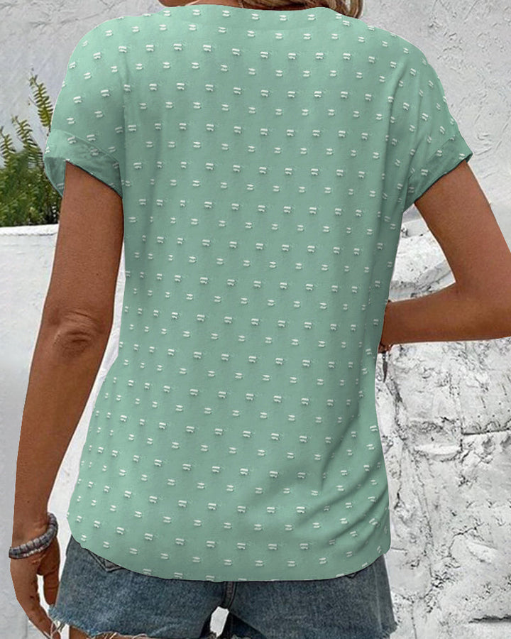 Women's Button-Down V-Neck Shirt - Versatile Essential