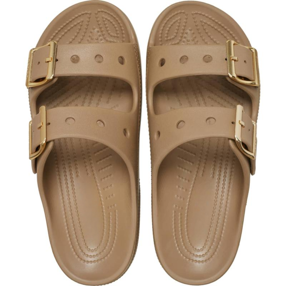 Women's Saturday Double Buckle Platform Slides - All-Day Comfort &
