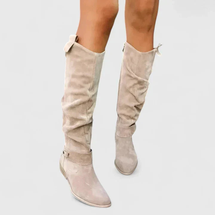 Women's Classic Knee-High Boots - Everyday Elegance