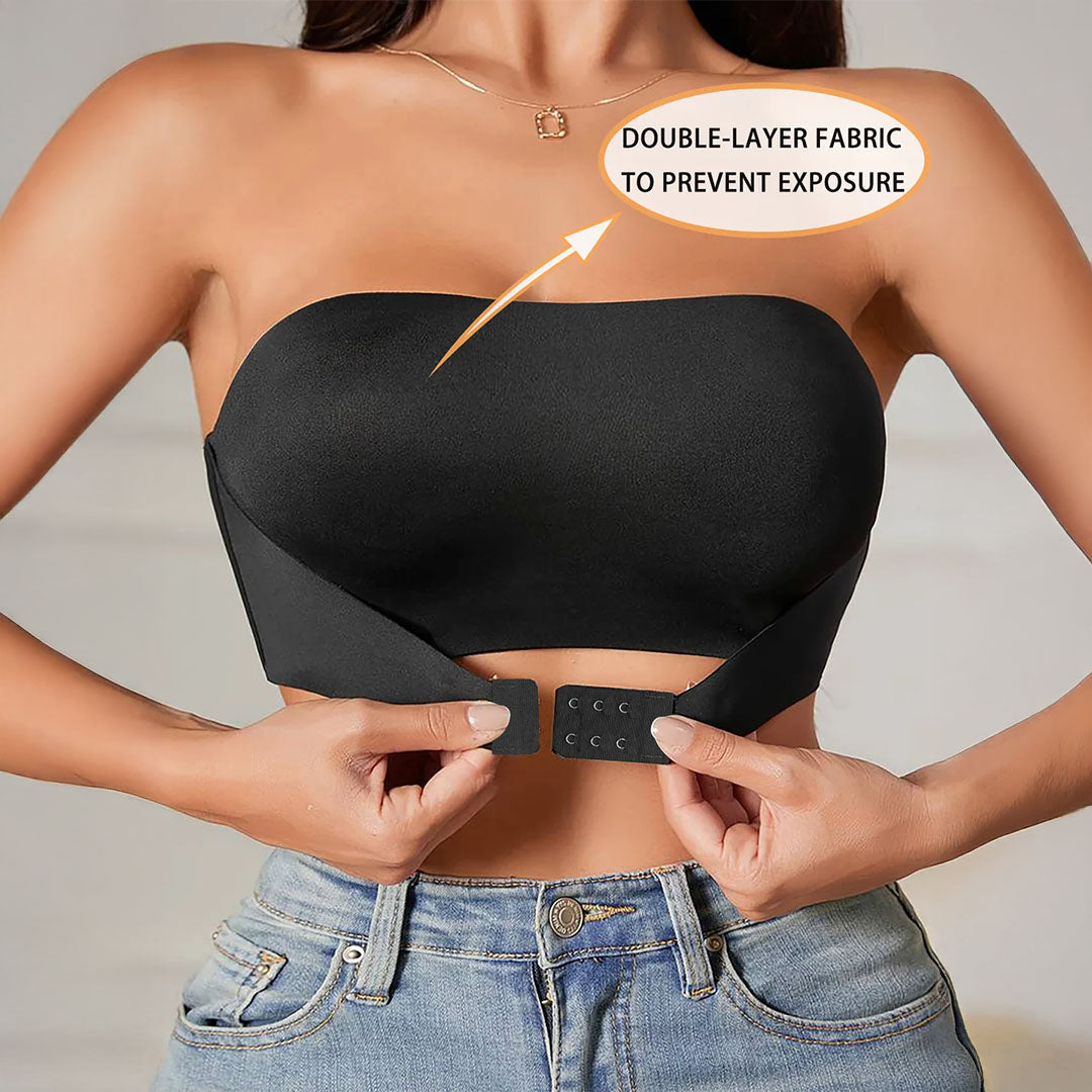 Women's Seamless Strapless Bra - Invisible Support for Any Outfit