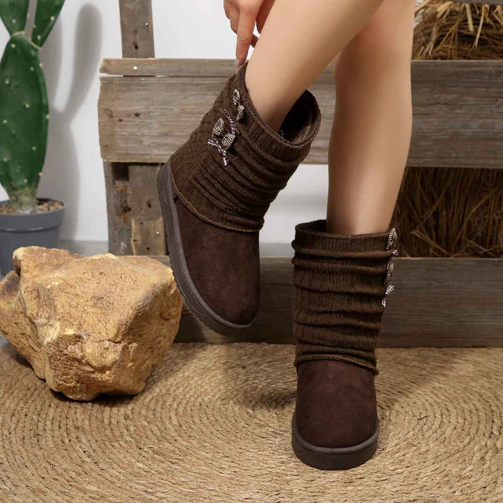 Women's Hana Bliss Plush Winter Boots - Cozy Bow Detail