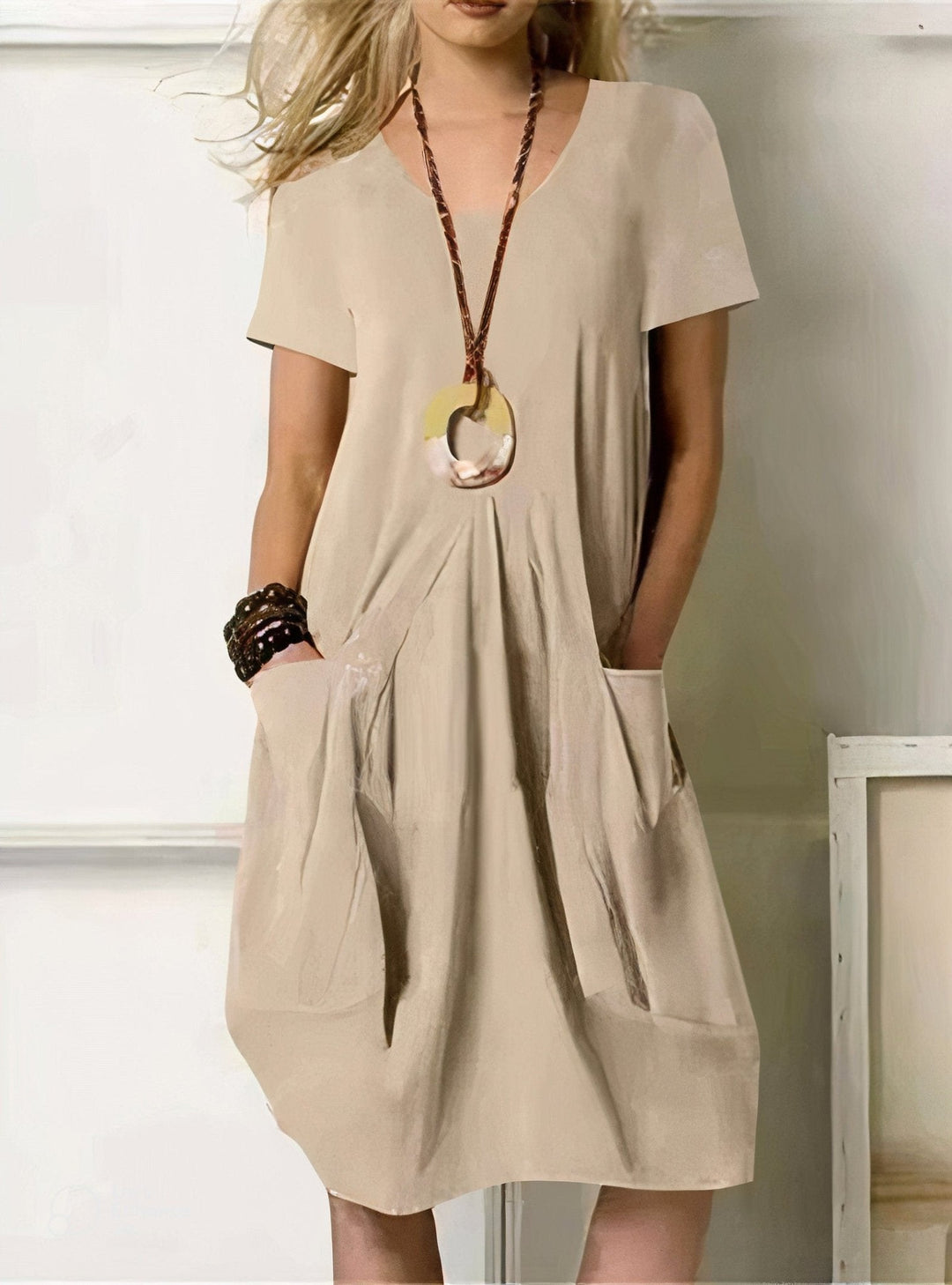 Women's Simple Casual Flow Dress - Everyday Comfort and Style