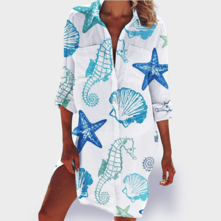 Women's Vibrant Floral Print Shirt - Perfect for Summer Days