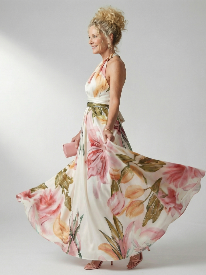 Women's Floral Maxi Dress - Breezy and Comfortable