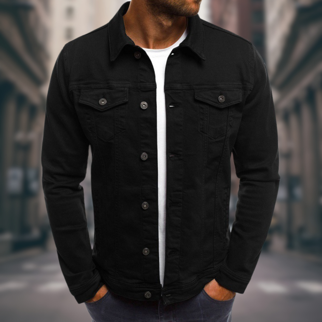 Men's Tailored Denim Jacket - Everyday Street Style