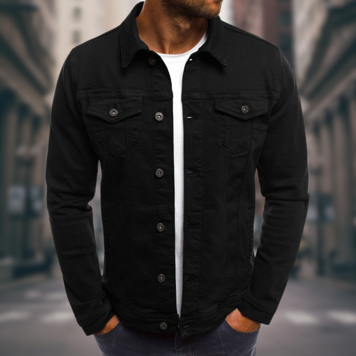 Men's Tailored Denim Jacket - Everyday Street Style