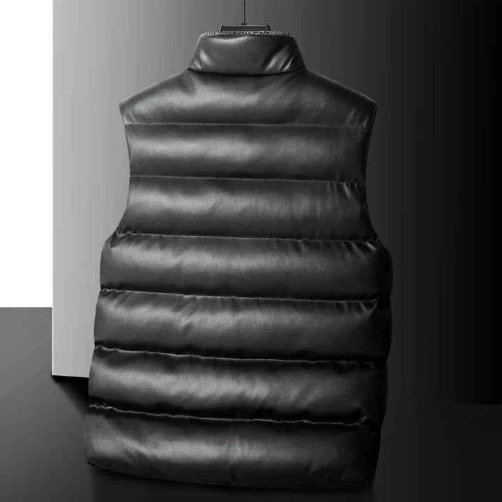 Men's Padded Gilet – Quilted Insulated Vest with Stand Collar