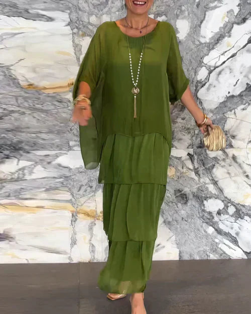 Women's Laura Flowing Long Maxi Dress - Elegant & Artful