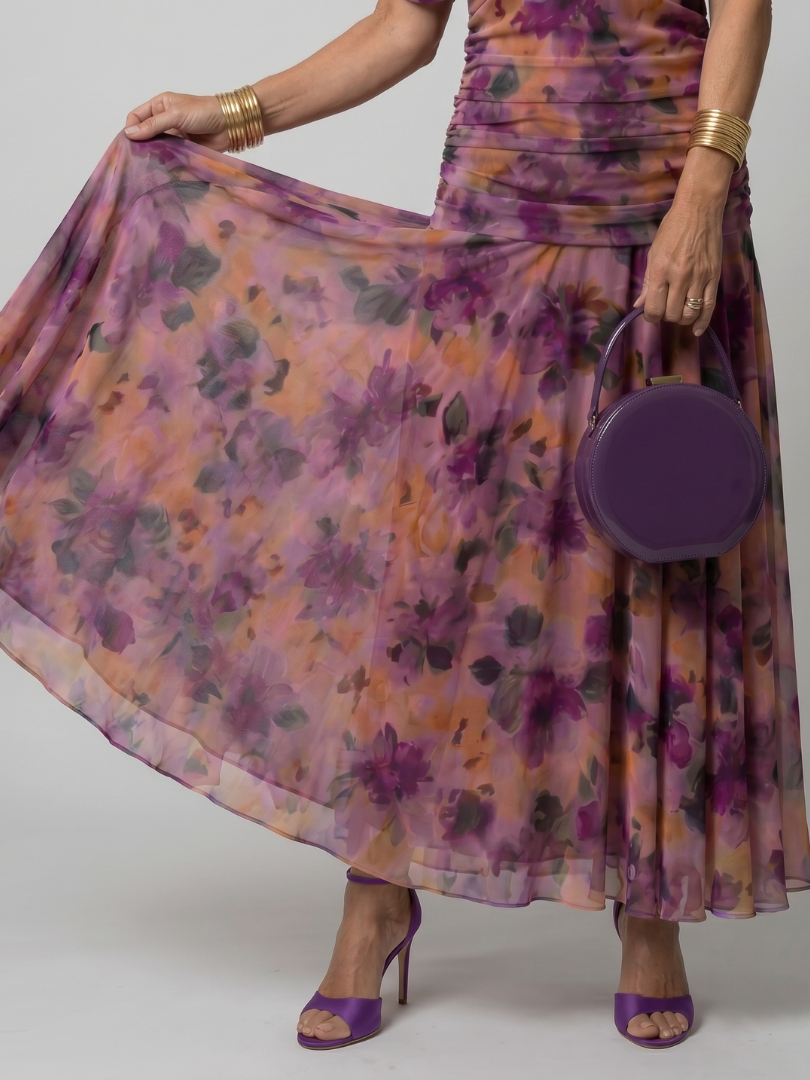 Women's Off-Shoulder Flow Midi Dress – Lightweight & Breezy
