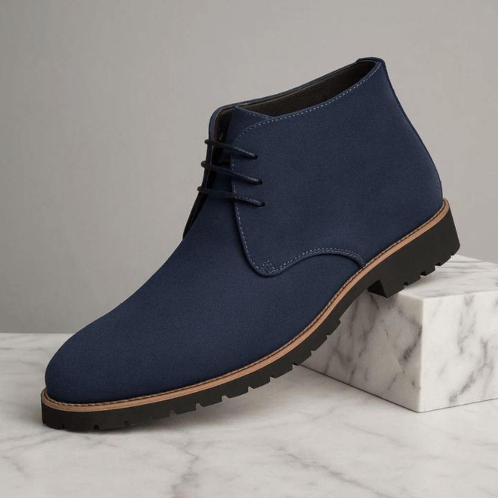 Men's Suede Chukka Boots – Cushioned Grip-Sole Boots