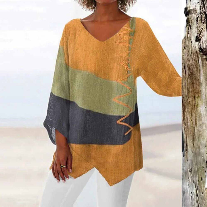 Women's Gloria Long Sleeve Blouse - Effortless Everyday Elegance