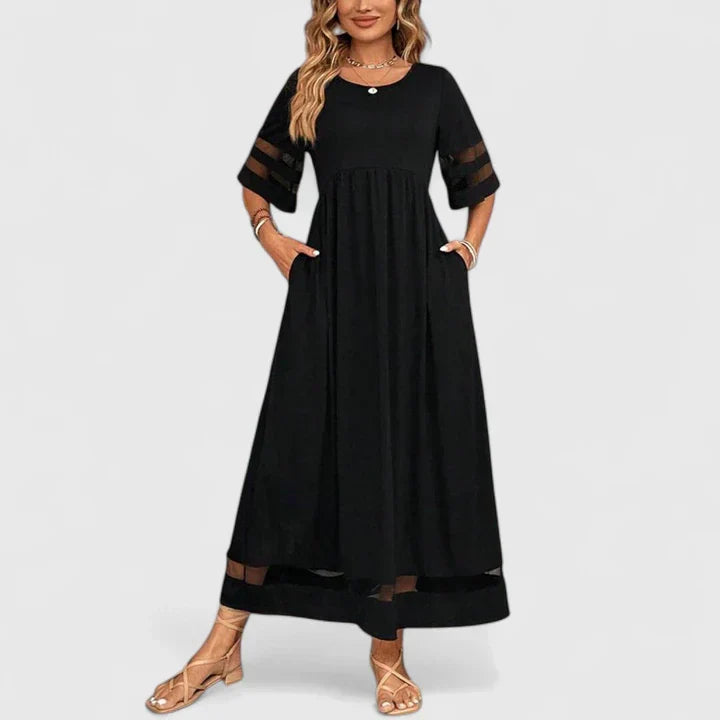 Women's Elegant Midi Dress - Versatile for Any Occasion