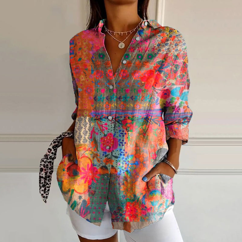 Women's Floral Blouse - Lightweight & Elegant for Everyday