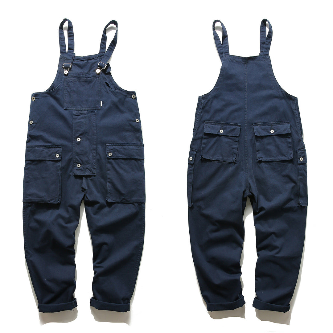 Women's Oversized Cotton Overalls with Large Pockets