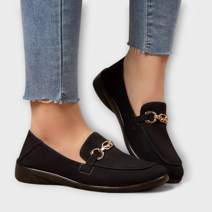 Women's Flannel Loafers - Breathable Slip-Ons for Summer