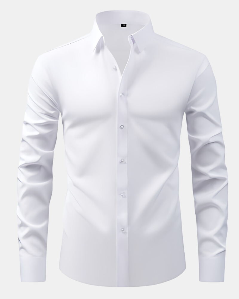 Men's Stretch Dress Shirt – Wrinkle-Resistant Office Shirt