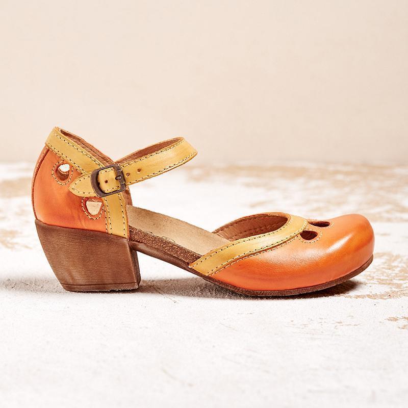 Women's Candice Mary Jane Sandals - Comfort Block Heel