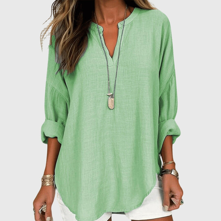 Women's Colette Flowy Elegant Beach Shirt - Effortless Beach Style