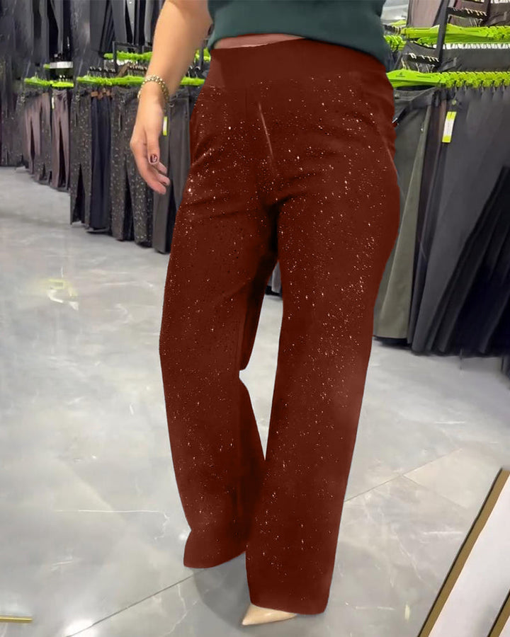 Women's Chic Wide Leg Pants - Effortlessly Trendy Casual Style