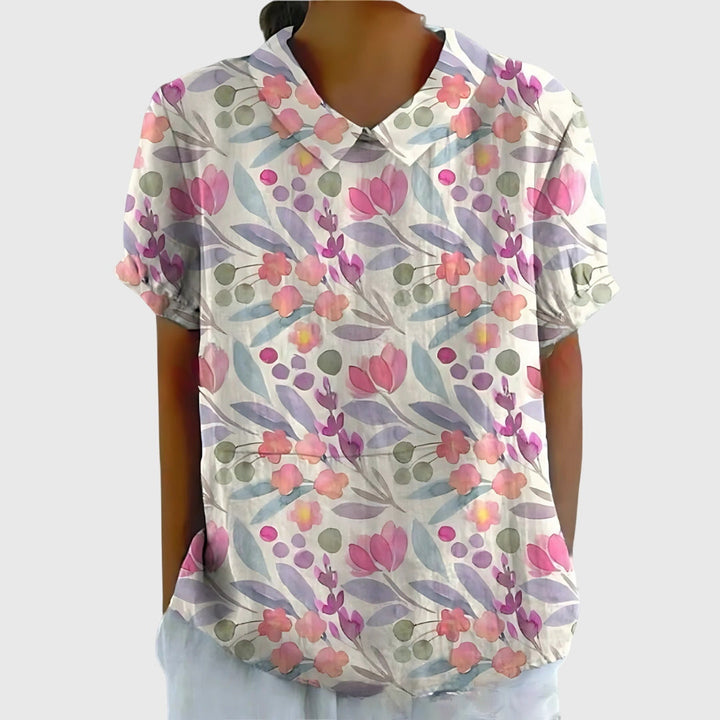 Women's Floral Blouse - Effortless Everyday Elegance for Any Occasion