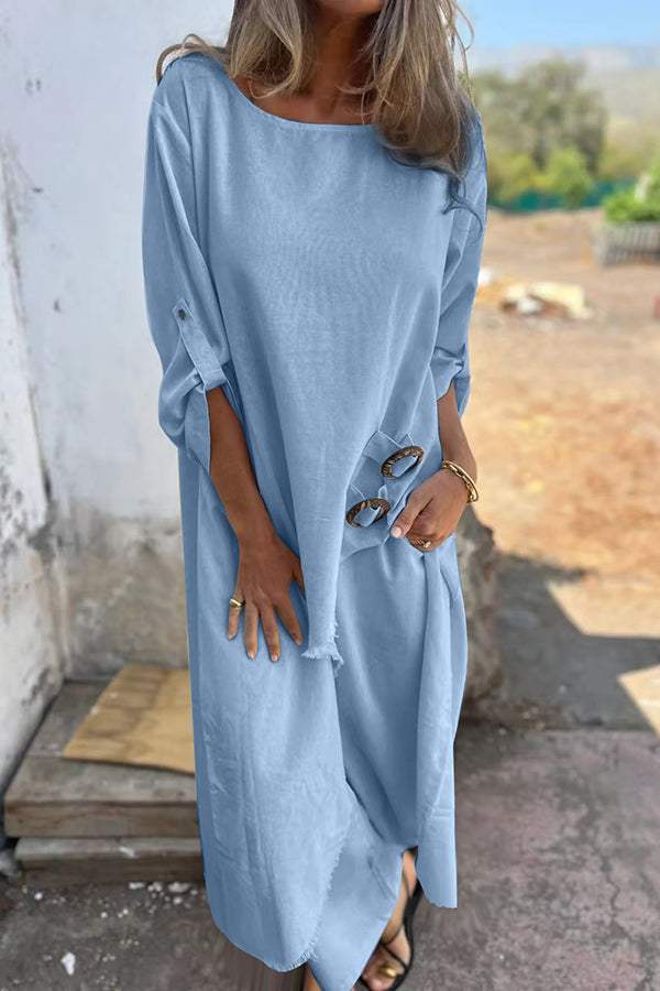 Women's Effortless Flowing Loungewear Set - Vacation Style