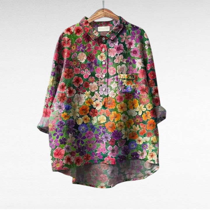 Women's Printed Summer Blouse - Lightweight & Effortless Style