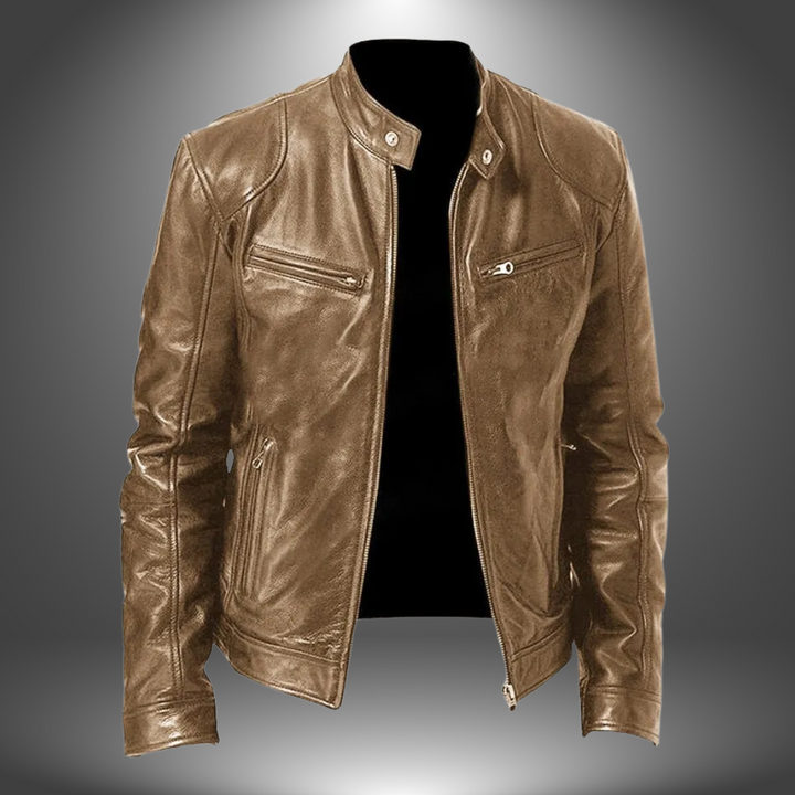 Men's Artisan Biker Leather Jacket - Everyday Style