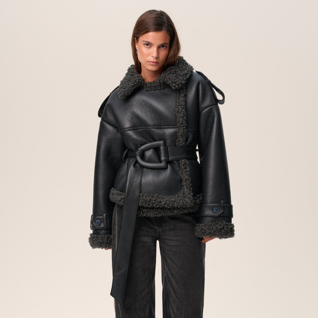 Women's Cozy Urban Shearling-Style Jacket - Everyday Warmth & Style