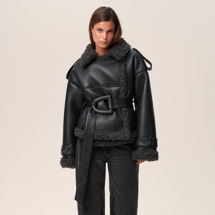 Women's Cozy Urban Shearling-Style Jacket - Everyday Warmth & Style