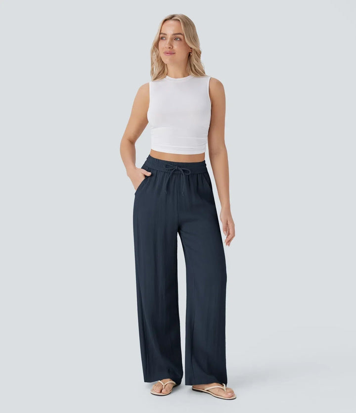 Women's Sarah Effortless Wide Leg Pants - Everyday Elegance