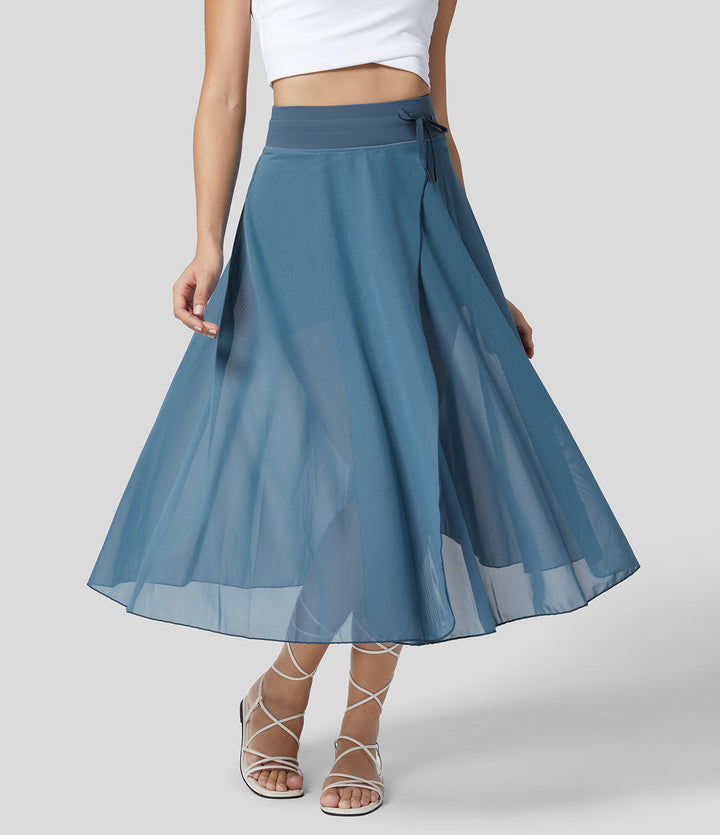 Women's 2-in-1 Midi Skirt - Versatile, Elegant & Timeless