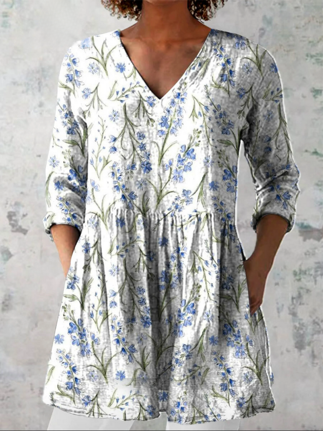 Women's Extended V-Neck Longline Tunic - Everyday Chic