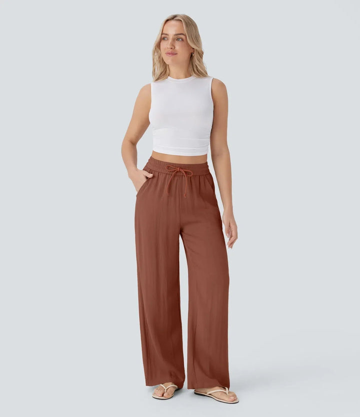 Women's Sarah Effortless Wide Leg Pants - Everyday Elegance
