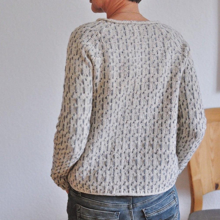 Women's Relaxed Textured Knit Sweater - Cozy and Everyday