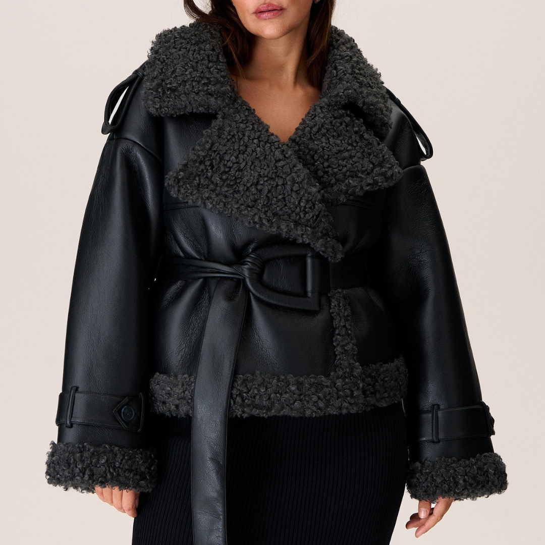 Women's Cozy Urban Shearling-Style Jacket - Everyday Warmth & Style