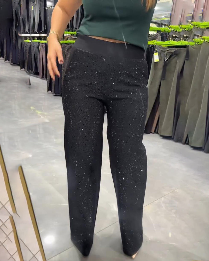 Women's Chic Wide Leg Pants - Effortlessly Trendy Casual Style