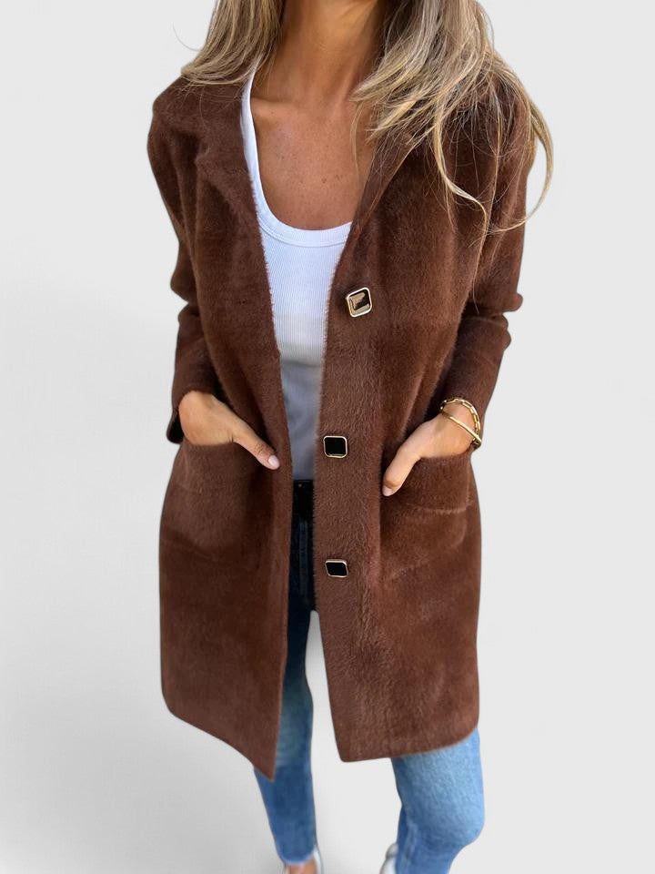 Women's Soft Long Coatigan - Effortless Layering Piece